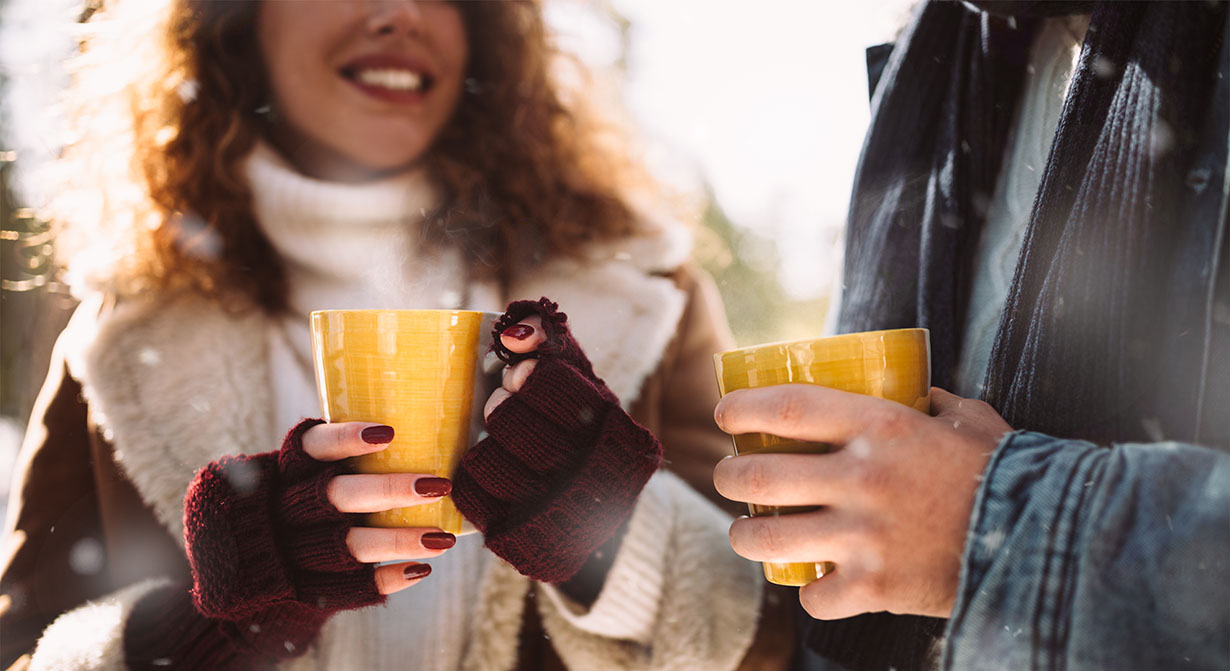 couple with coffee