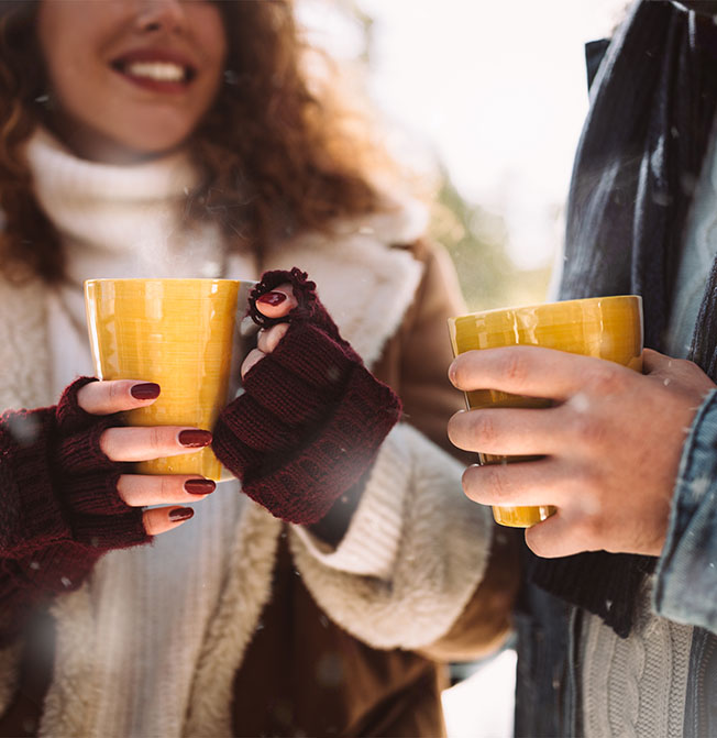 couple with coffee